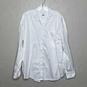 American Eagle White Button Down Shirt - Size XL